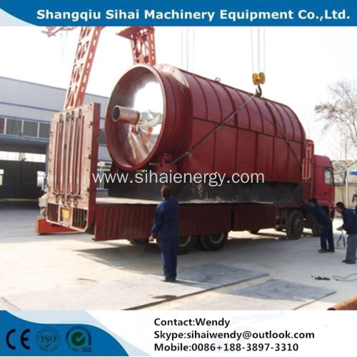 Green environmental waste tyre pyrolysis plant